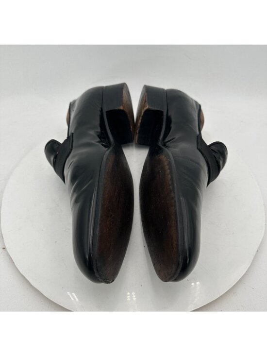 Salvatore Ferragamo Men Size 9.5D Black Patent Leather Tuxedo Loafer Dress Shoes